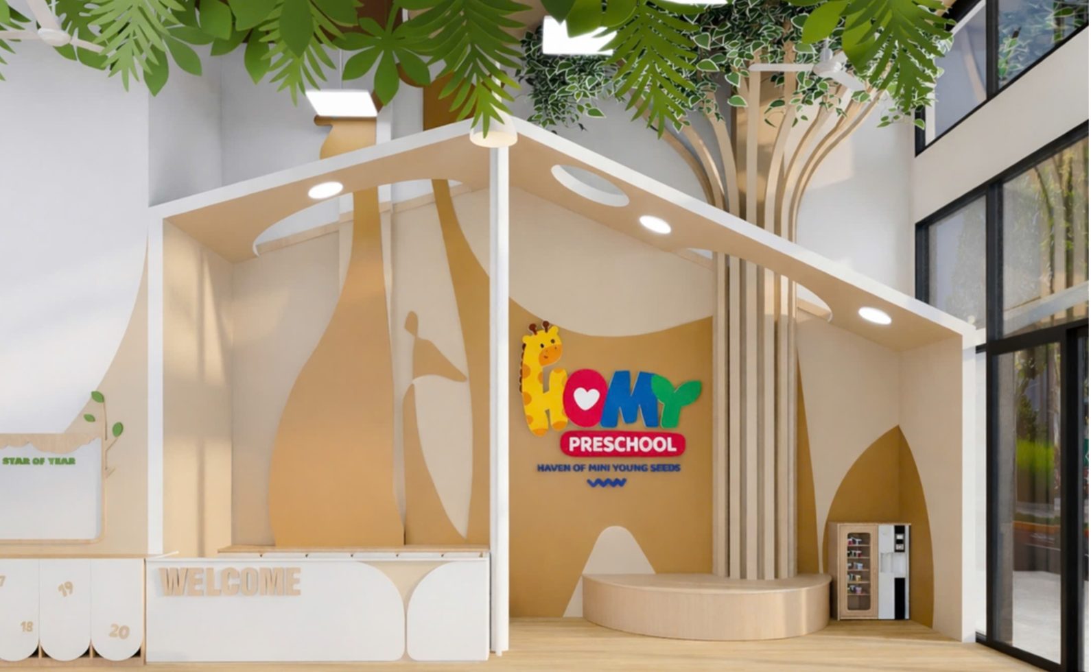 Sảnh đón Homy Preschool
